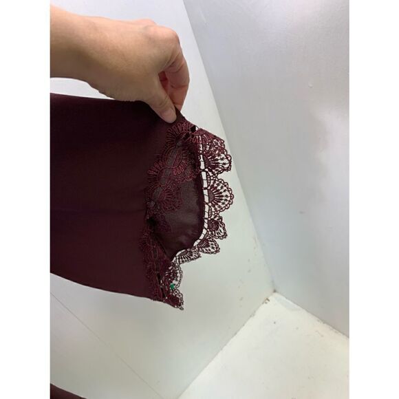 ASTR Burgundy Loose Short Dress Size S - Picture 8 of 11